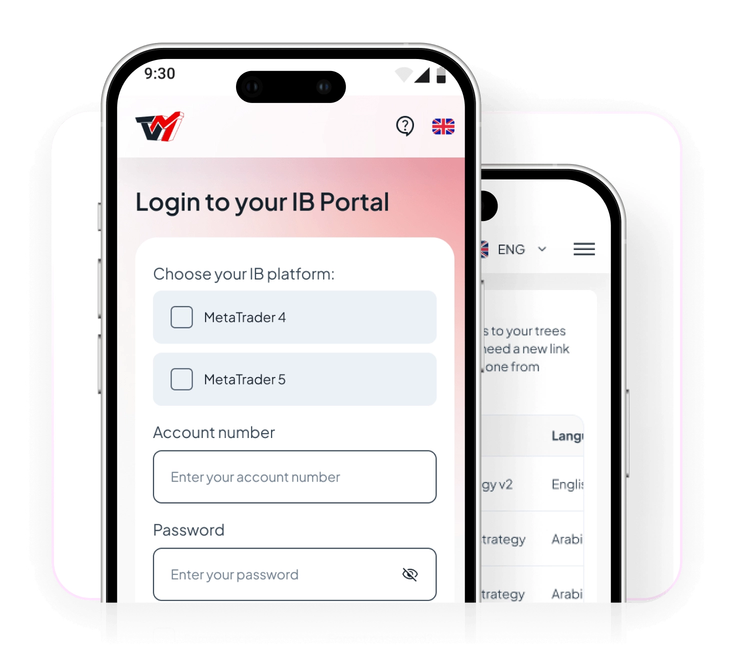 Teléfonos móviles con la pantalla de inicio del portal: cómo ser un IB en 3 pasos muy fáciles.